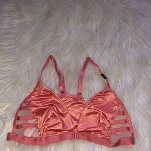Victoria Secret Womens Bra Front Close Mesh Pink M